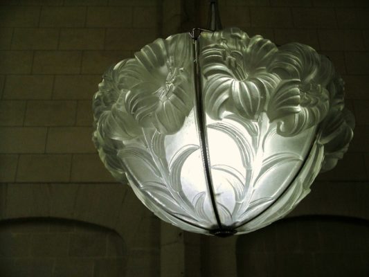 Jugendstil-Lampe von Lalique