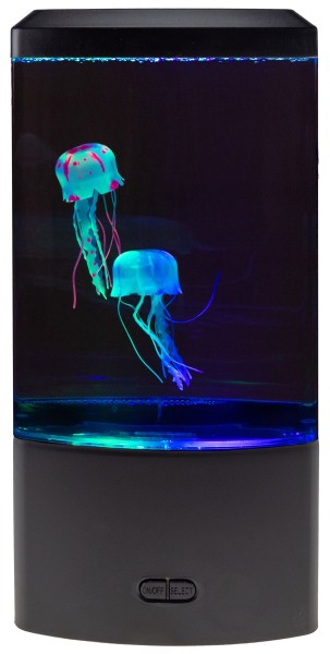 LED Quallen Lampe Jellyfish Dekoleuchte Mini Aquarium Wasserwelt Leuchte - farbiges Stimmungslicht D