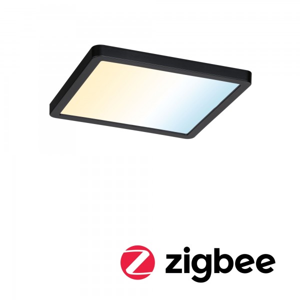 Paulmann VariFit LED Einbaupanel Areo Smart Home Zigbee IP44 eckig 175x175mm Tunable White Schwarz