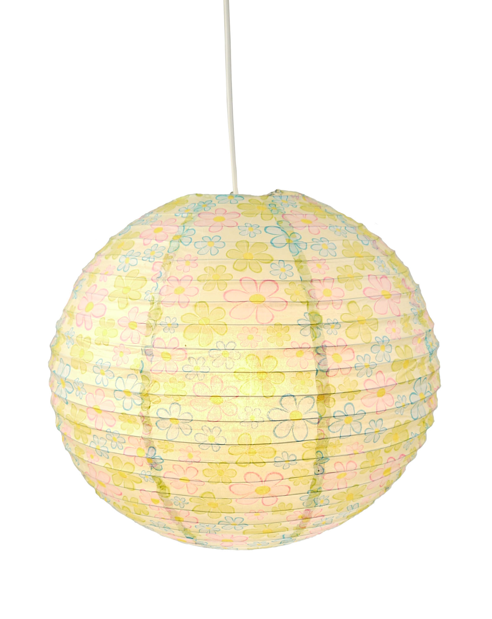 Niermann Pendelleuchte Papierballon Bunte Blumen | Kinderleuchten |  Innenbeleuchtung | Lampen Kontor