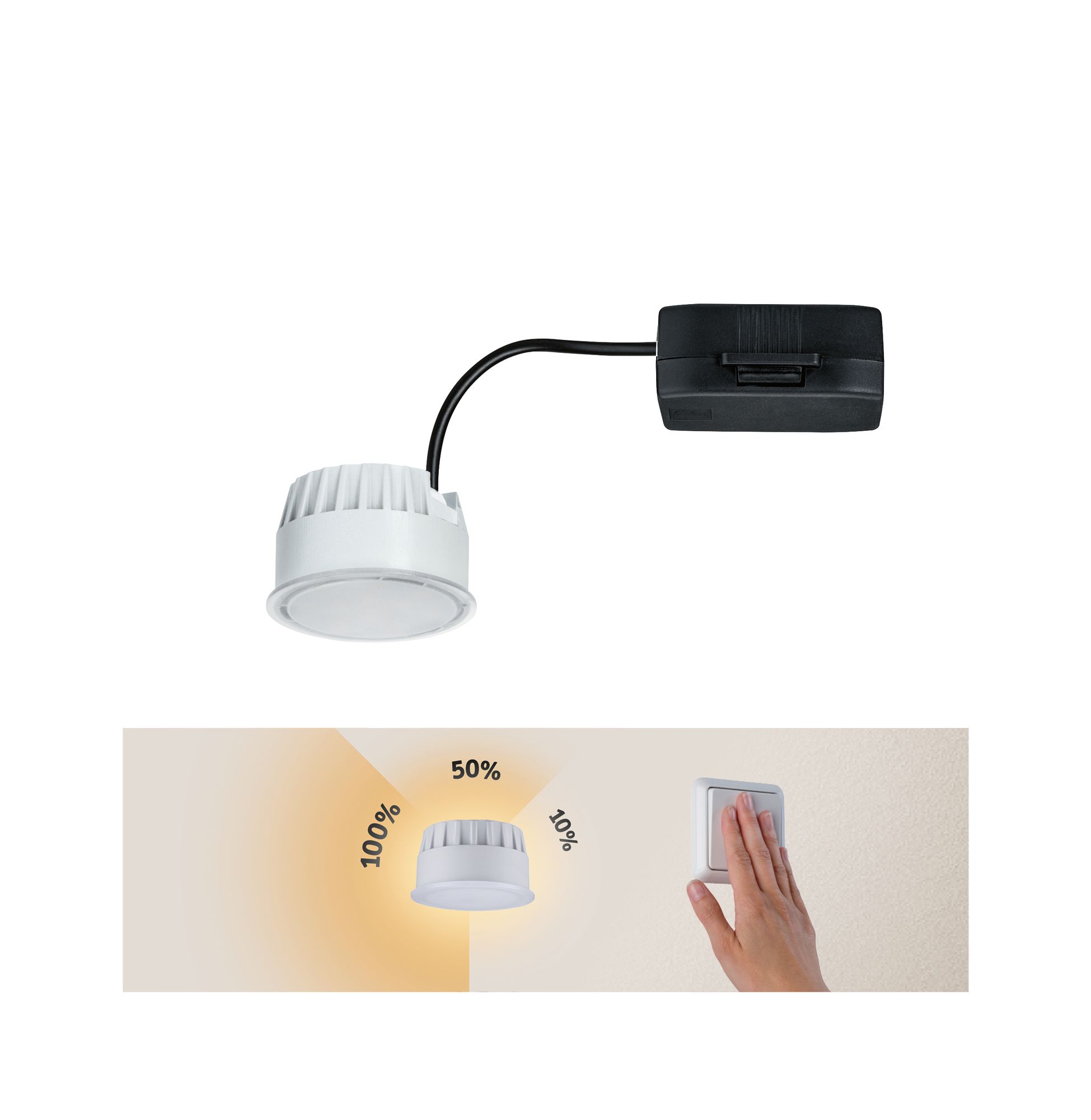 Coin für | Nova Kontor 3-Step-Dim Einbauleuchten LED-Modul 2700K 6W 470lm Paulmann Lampen | Sortiment