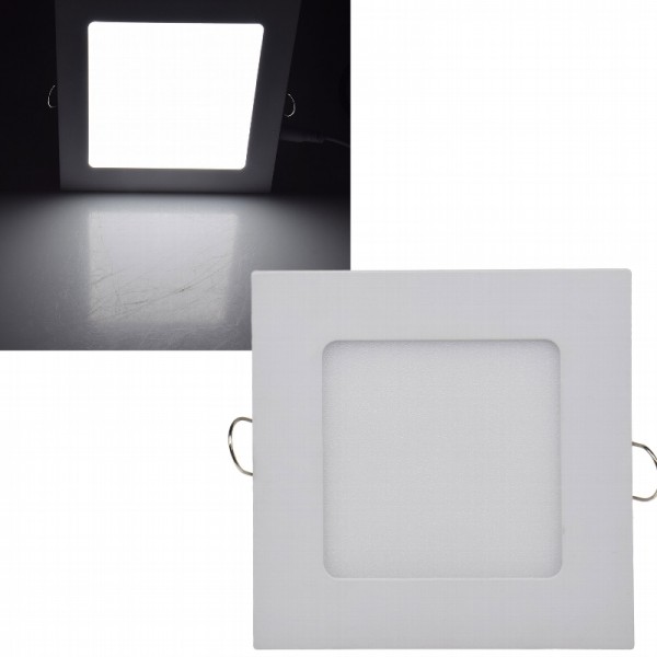 LED Licht-Panel &quot;QCP-12Q&quot;, 12x12cm 230V, 6W, 440 Lumen, 4200K / neutralweiß