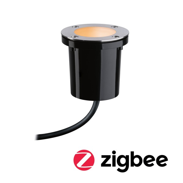 Paulmann Plug &amp; Shine LED Bodeneinbauleuchte Smart Home Zigbee Tunable Warm IP65 rund Tunable Warm 4