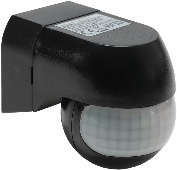 Aufputz Bewegungsmelder &quot;CBM-Slim&quot; 180° LED geeignet, IP44, 1-800W, schwarz