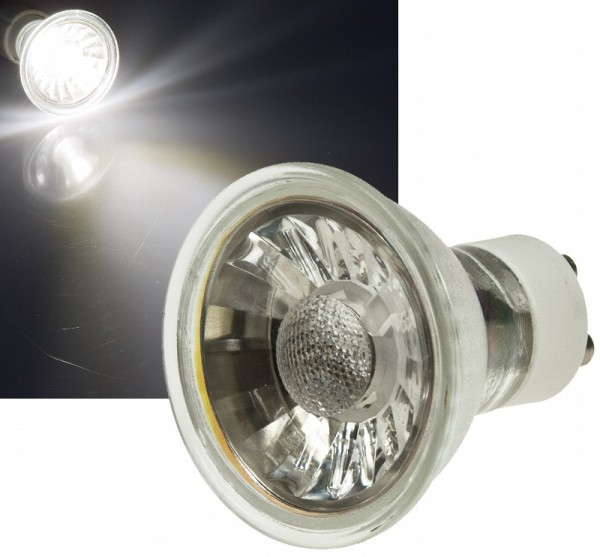 LED Strahler GU10 &quot;H50 COB&quot; 1 COB, 4000k, 420lm, 230V/5W,neutralweiß