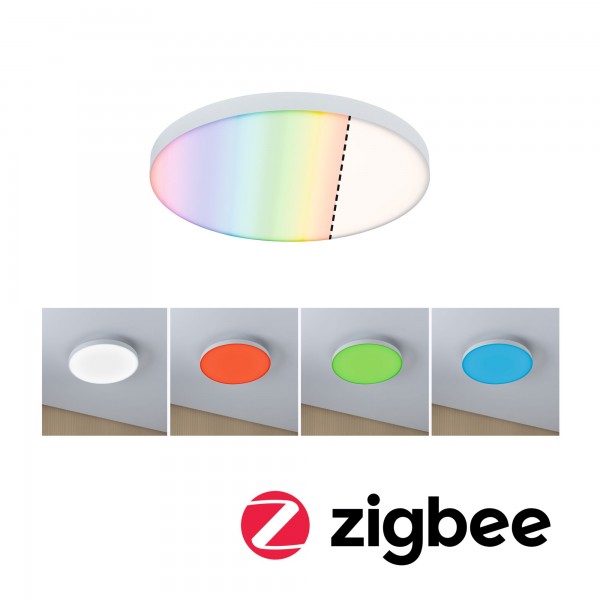 Paulmann LED Panel Velora Smart Home Zigbee rund 300mm RGBW Weiß dimmbar