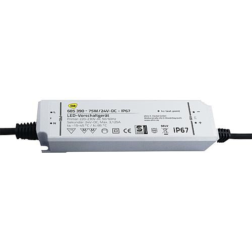 EGB Vorschaltgerät IP67 75W für LED-Stripes 24V-DC