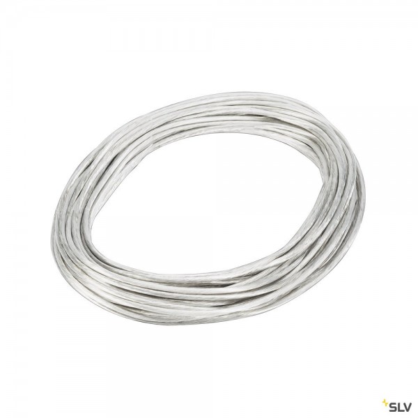 SLV NIEDERVOLT-SEIL, für TENSEO Niedervolt-Seilsystem, weiß, 6mm², 20m