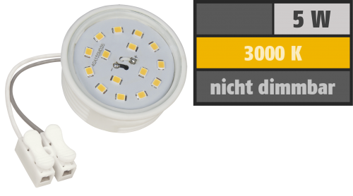McShine LED-Modul McShine, 5W, 400 Lumen, 230V, 50x23mm, warmweiß, 3000K