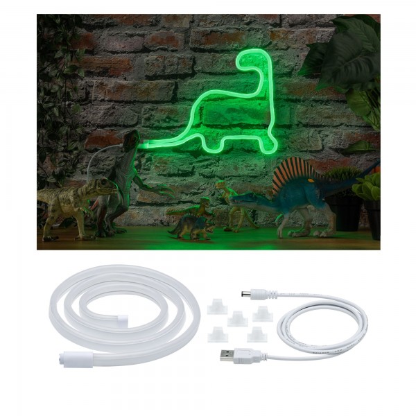 Paulmann Neon Colorflex USB Strip Green 1m 4,5W 5V weiß Kunststoff