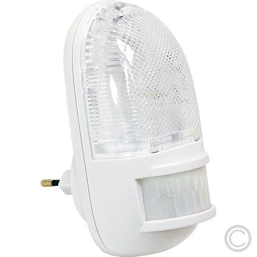 LED Nachtlicht mit Bewegungsmelder 230V, 3 weiße LEDs, On/Off/Auto