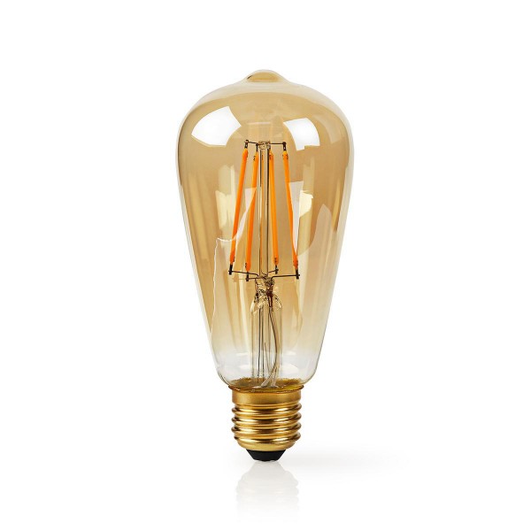Nedis WLAN-Smart-LED-Filament-Lampe | E27 | ST64| 5 W | 500 lm