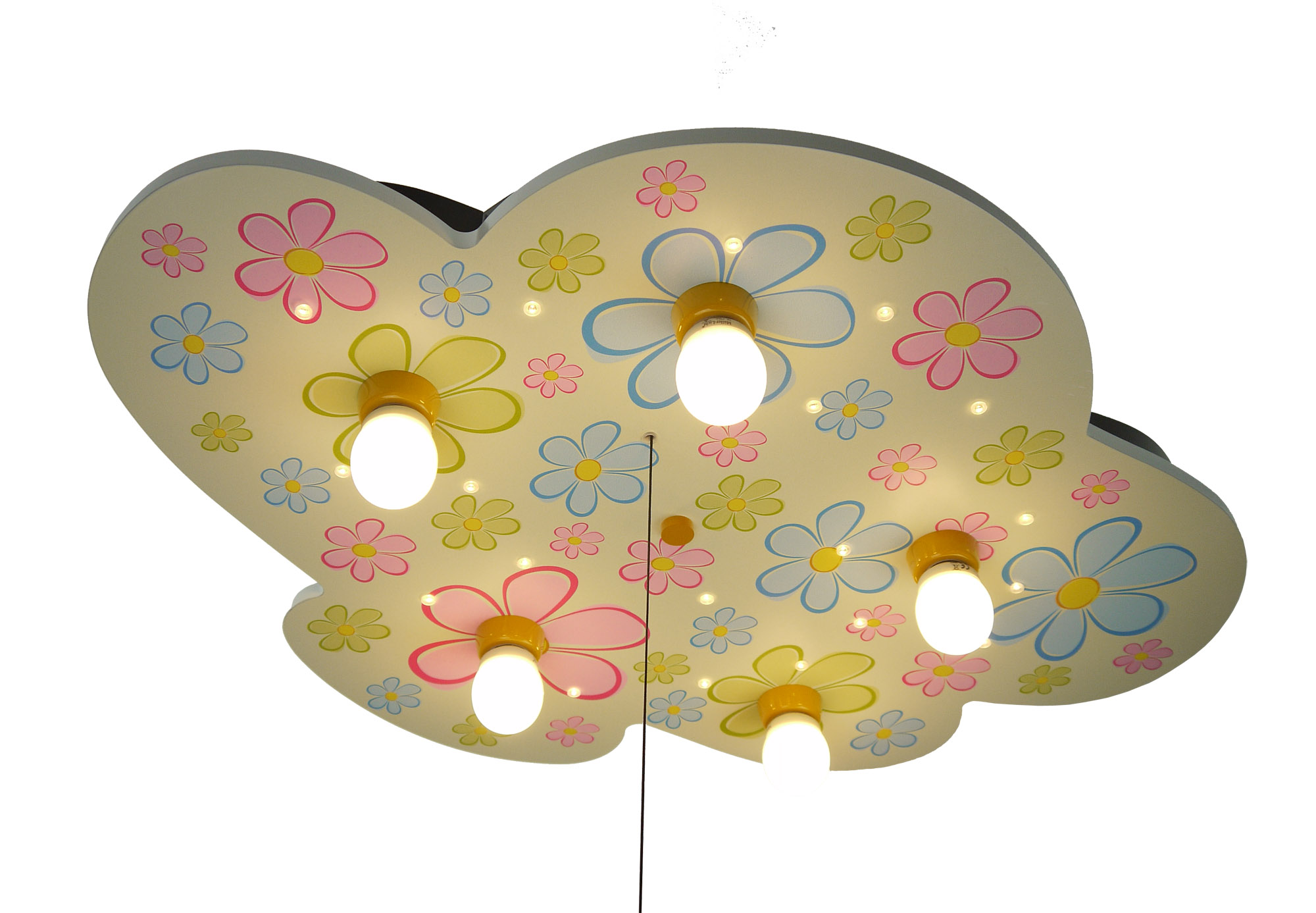 Kinderleuchten Deckenleuchte Bunte Innenbeleuchtung Lampen Wolke, | Blumen | Kontor Niermann |