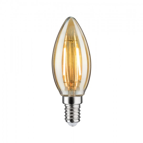 Paulmann LED Kerze 2W 1.900K E14 Gold für Plug &amp; Shine Leuchten