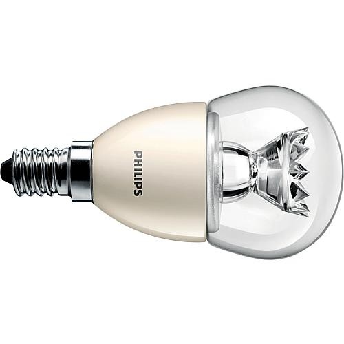 Philips LED-Leuchtmittel MASTER LEDluster klar 6-40W 827 E14 DIM
