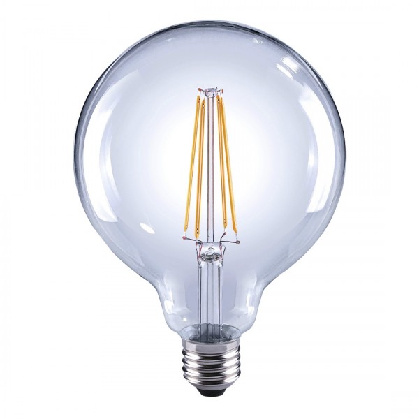 Xavax - 112618 LED-Filament, E27, 1055lm ersetzt 75W Globelampe, Warmweiß, dimmbar
