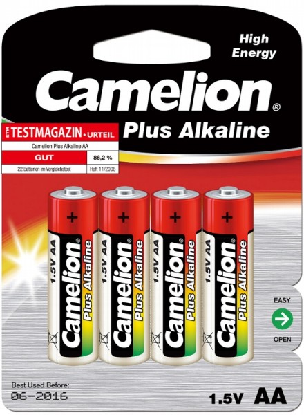 Camelion LR6 Alkaline Mignonzelle AA 4er Pack