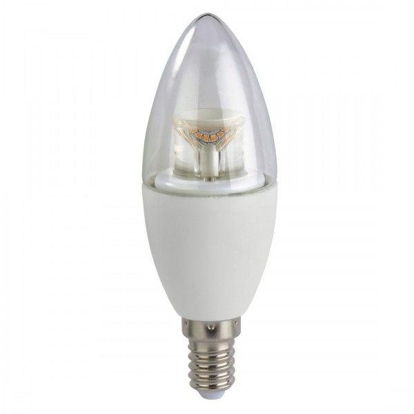 LED-Lampe, E14, 470lm ersetzt 40W, Kerzenlampe, Warmweiß, dimmbar
