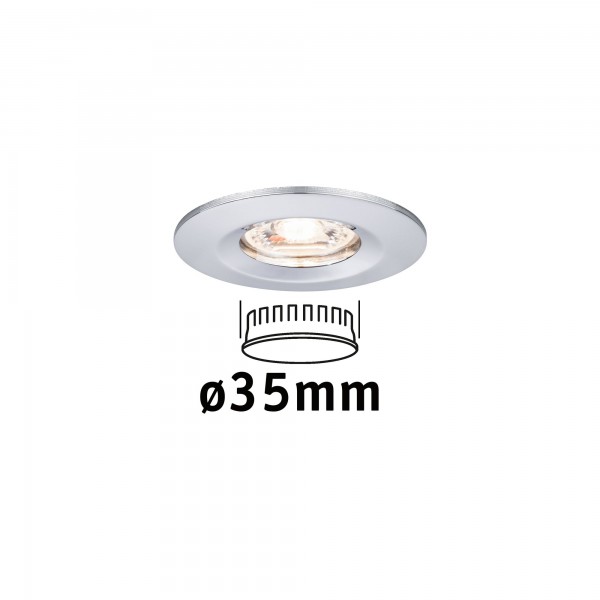 Paulmann EBL Nova mini Coin rund starr IP44 LED 1x4W 310lm Chrom/Alu