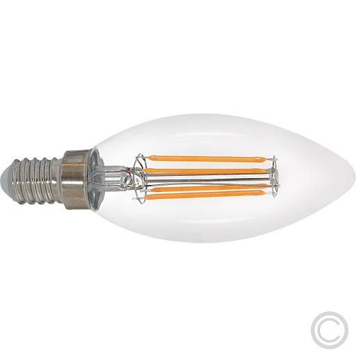 EGB Filament Kerzenlampe klar E14 4,5W 490lm 2700K
