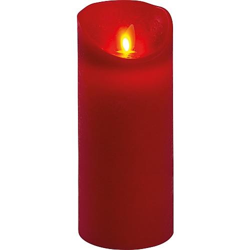 LED Kerze 18cm rot 44388