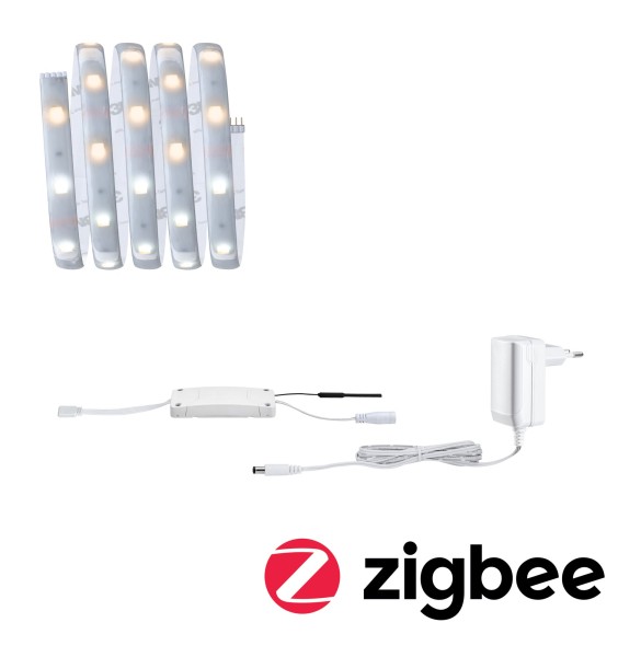 Paulmann MaxLED 250 LED Strip Tunable White Basisset Smart Home Zigbee beschichtet 1,5m IP44 6W 405