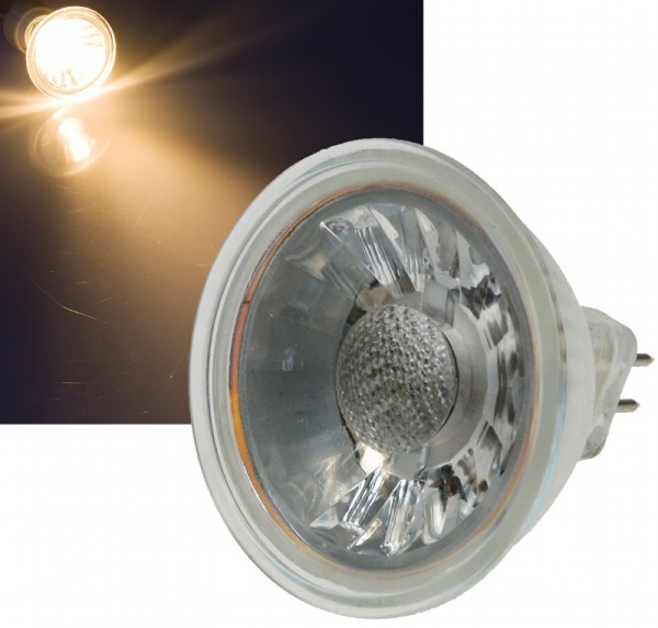 LED Strahler MR16 &quot;H35 COB&quot; 1 COB, 3000k, 230lm, 12V/3W, warmweiß