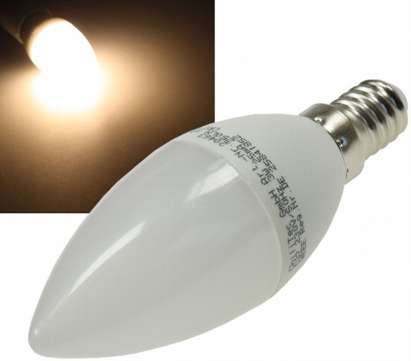LED Kerzenlampe E14 &quot;K50&quot; warmweiß 3000k, 400lm, 230V/5W