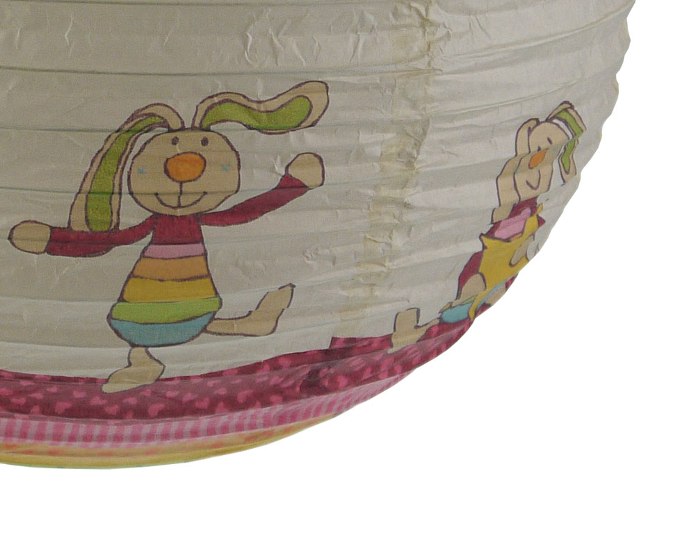 Niermann Pendelleuchte Papierballon Rainbow Rabbit | Kinderleuchten |  Innenbeleuchtung | Lampen Kontor