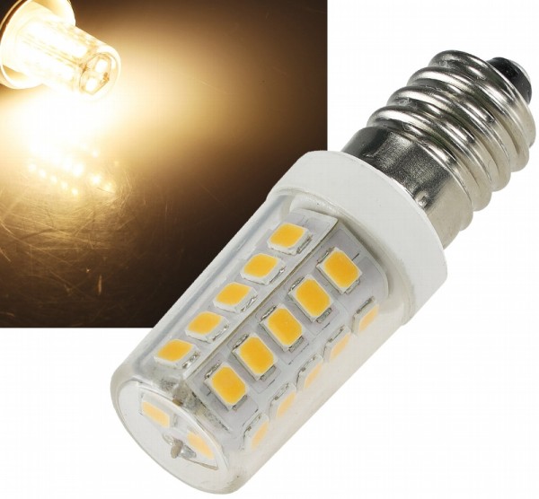 LED Lampe E14 Mini, warmweiß 3000k, 300lm, 300°, 230V, 4W, ØxL17x51mm